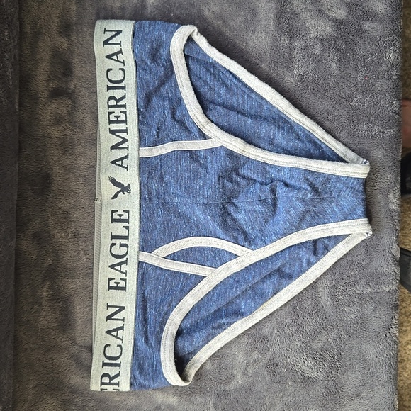 American Eagle Outfitters Other - Vintage RARE American Eagle Briefs w/Fly - Blue/Gray